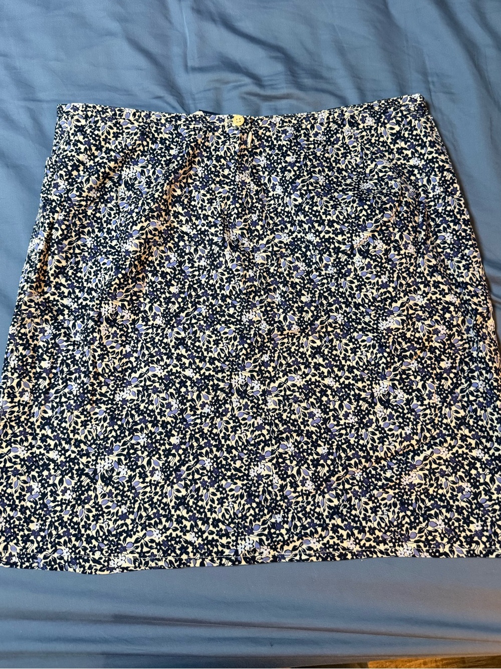 Y2K The Limited Navy and White Floral Mini Skirt